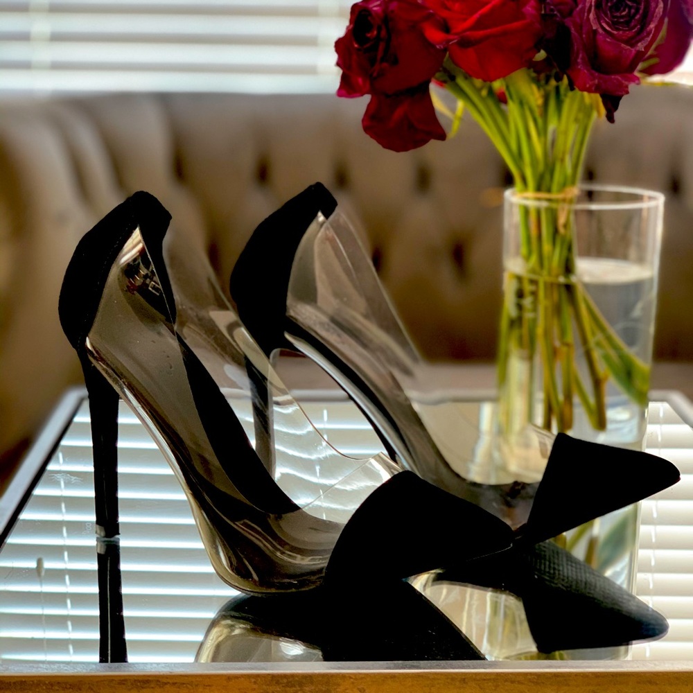Pumps Black and Clear